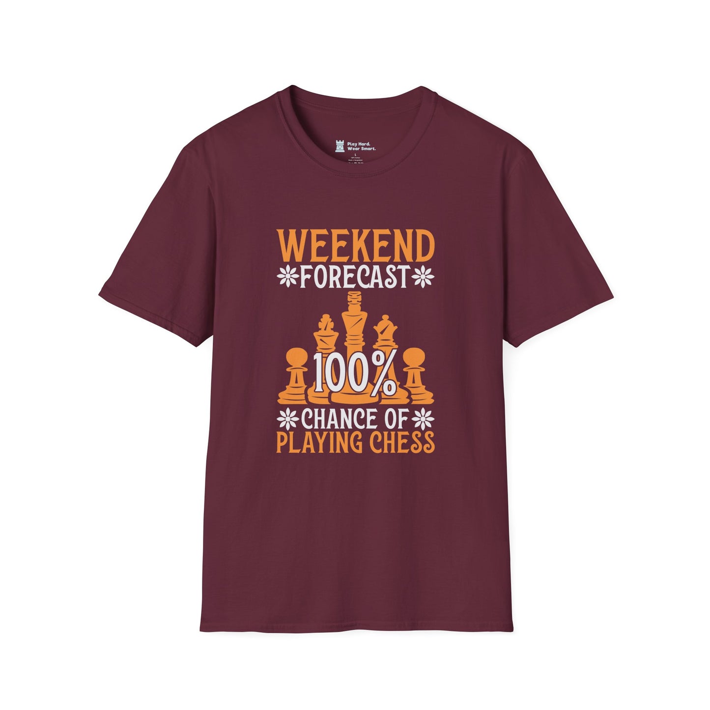Weekend Forecast 100% chance of Playing Chess T-Shirt