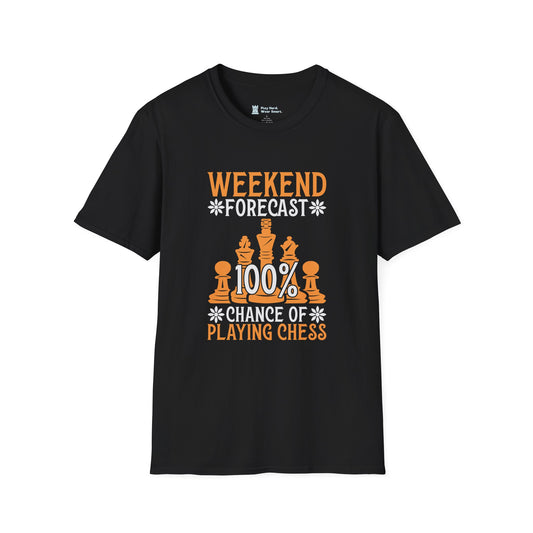 Weekend Forecast 100% chance of Playing Chess T-Shirt