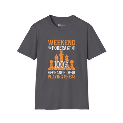 Weekend Forecast 100% chance of Playing Chess T-Shirt