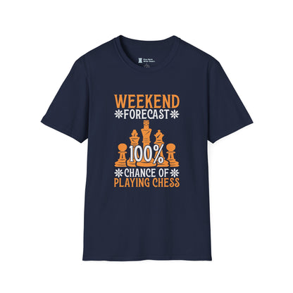 Weekend Forecast 100% chance of Playing Chess T-Shirt